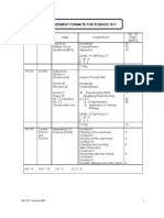 Assessment Formats for Science 1511 Exam Papers