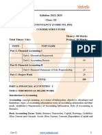 CBSE Syllabus For Class 11 Accountancy 2022-23 (Revised) PDF Download