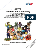 Stvep (Internet and Computing Fundamentals) : Activity Sheet Quarter 1 - LO 1