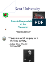 New Kent University: Roles & Responsibilities of The Treasurer