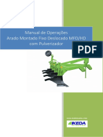 Manual de Operações Arado Montado Fixo Deslocado MFD - HD Com Pulverizador