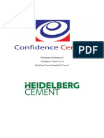 Performance Evaluation of Confidence Cement & Heidelberg Cement