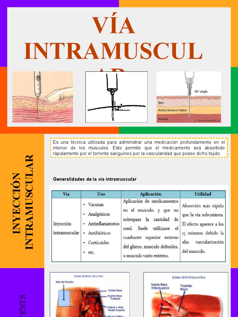 Técnica de Inyección Intramuscular | PDF | Inyección (medicina ...