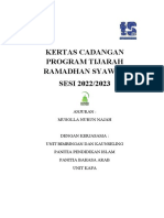 Kertas Kerja Tijarah Ramadhan Syawal 2022