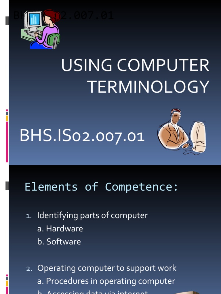 Using Computer Terminology Complete | PDF | Computer Hardware | Input ...
