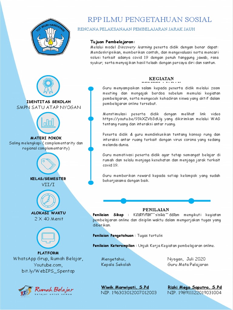 RPP Adaptif Model 2 | PDF
