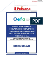 Modelo de Reglamento de Supervision Fiscalizacion y Sancion Resolucion No 00017 2022 Oefa CD 2083504 1