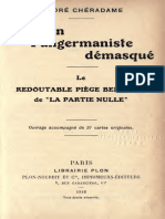 Chéradame André - Le Plan Pangermaniste Démasqué