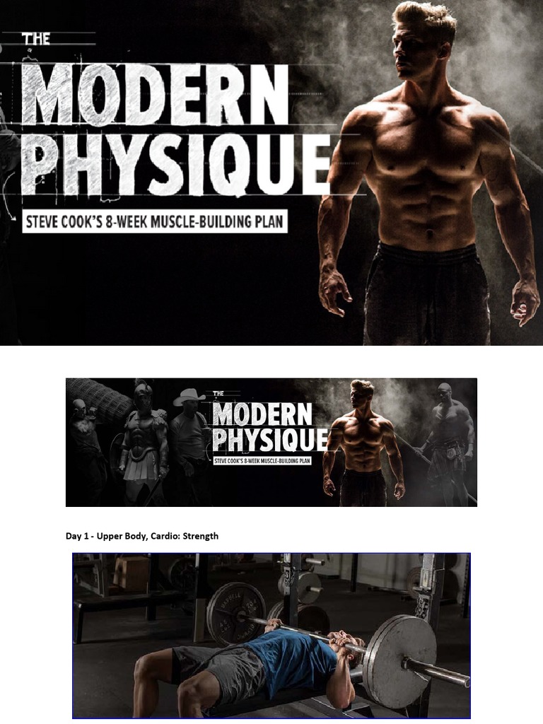 Steve Cook Modern Physique Workout Plans Download Free PDF Weight