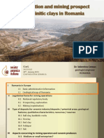 The Situation and Mining Prospect of Kaolinitic Clays in Romania