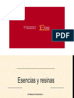 Clase XV Esencias y Resinas