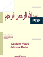 Custom-Made Artificial Knee Joint Design