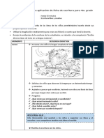 Orientaciones para Aplicación de Prueba Escritura 3er Grado