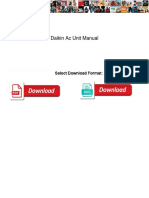 Daikin Aircond Manual