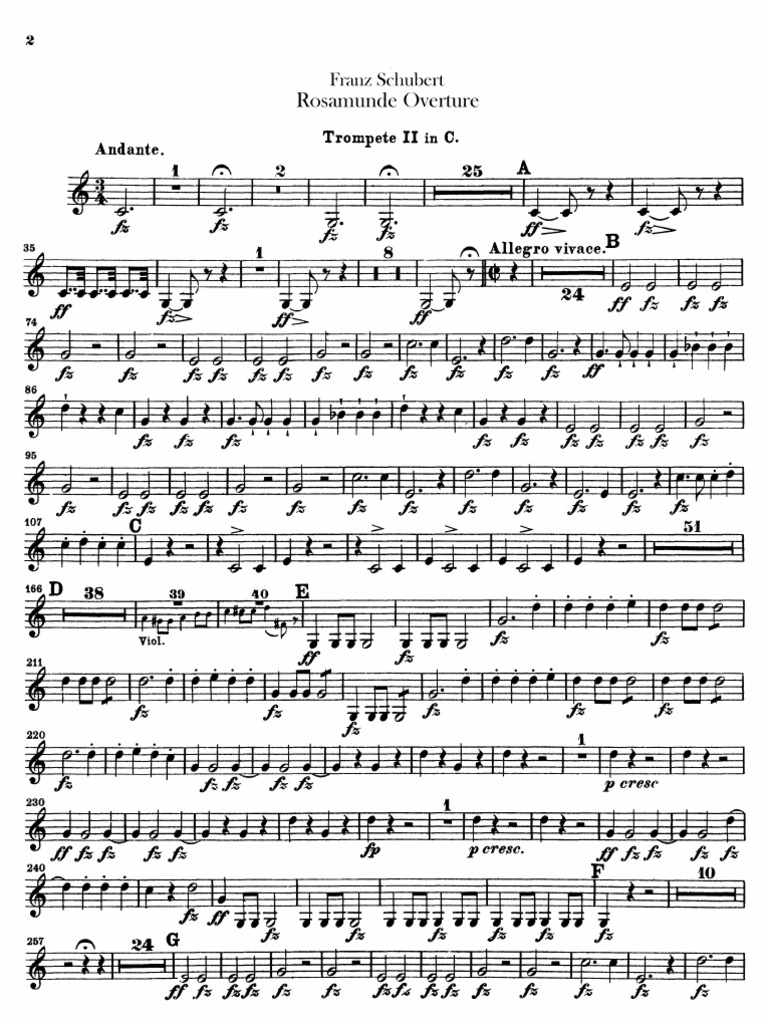 Obertura Rosamunda F.Schubert (Trompetas) 5 PDF