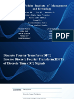 DFT and IDFT of Discrete Time Signals
