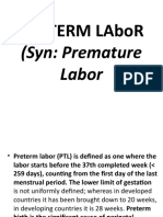 PRETERM LAboR