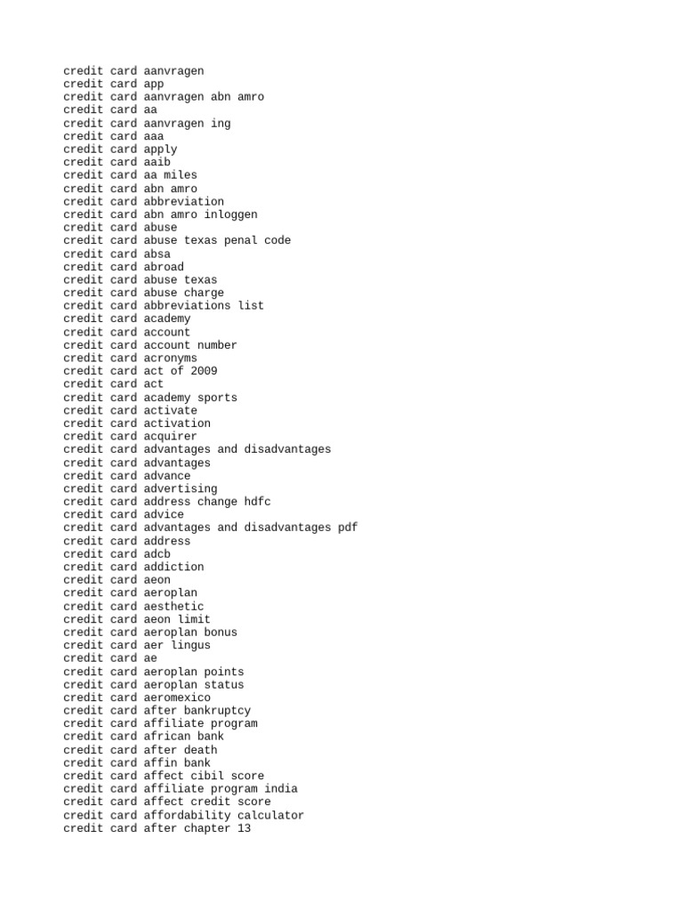 Credit Card Application Guide | PDF | Credit Card | Credit