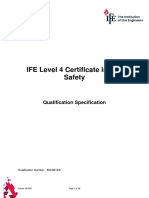 IFE Level 4 Certificate in Fire Safety: Qualification Specification