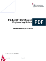IFE Level 4 Certificate in Fire Engineering Science: Qualification Specification