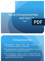 Social Entrepreneurship and Start Up