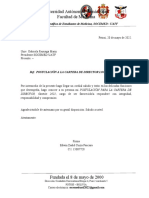 Carta de Postulación