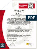 Certificado Sassmaq