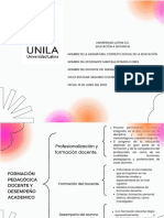 Cuadro Sinoptico Formación Pedagógica Docente y Desempeño Académico de Alumnos