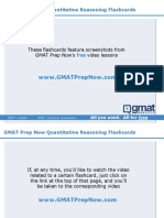 GMAT PrepNow Quant Flashcards