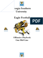 Georgia Southern University Eagle Football: Offensive Playbook Gun Mid Line
