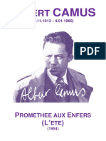 Albert Camus [L'Eté] - 3 - Prométhée Aux Enfers