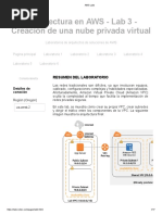 Arquitectura en AWS - Lab 3 - Creación de Una Nube Privada Virtual