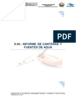 5.00 Informe de Canteras y Fuentes de Agua 100%