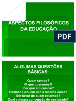 Aspectos Filosóficos Da Educação