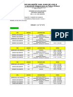 Ii Term - Horario Evaluaciones - Ciclo I