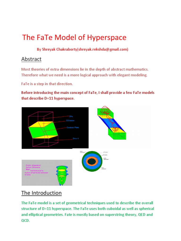FaTe Model of D=11 Hyperspace | PDF