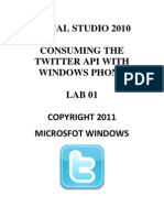 Visual Studio 2010 Consuming The Twitter Api With Windows Phone LAB 01 Microsfot Windows