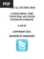 Visual Studio 2010 Consuming The Twitter Api With Windows Phone LAB 01 Microsfot Windows