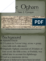 The Ogham Alphabet in the Book of Ballymote