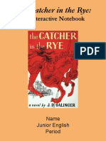 Interactive Notebook The Catcher in The Rye