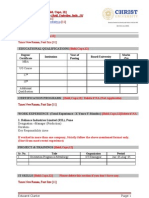 CV Format