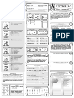 DND 5e - Ficha - Feiticeiro - Joshua Yahimilik VII-pós Descanso Longo