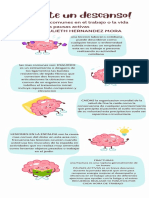 Infografía Celeste, Rosa y Marrón Sobre Descansos Mentales para Los Estudiantes.