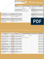 Undergraduate Programmes Fee Schedule: (International Only)