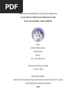 Download Analisis Kandungan Bod Dan Cod Dalam Sampel Air Limbah by Yanri Chayoo SN58385141 doc pdf