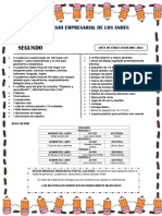 2° Lista de Materiales