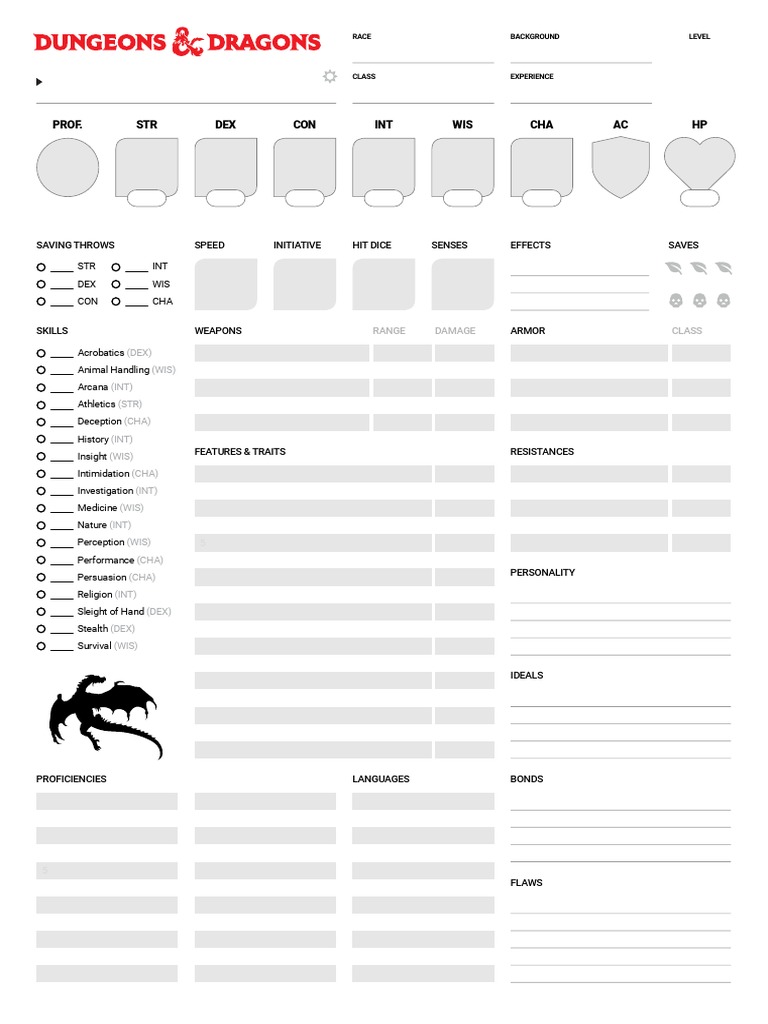Prof. STR DEX CON INT WIS CHA AC HP | PDF | Role Playing Games