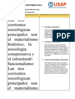 Las Corrientes Sociologicas Del Siglo XIX y XX