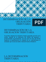 Determinación de La Obligación Tributaria