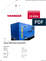 Jual Genset Yanmar 35KVA Silent Type (HT35Y) - Hartech